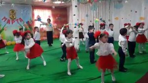 Весенний танец. Подготовительная группа...