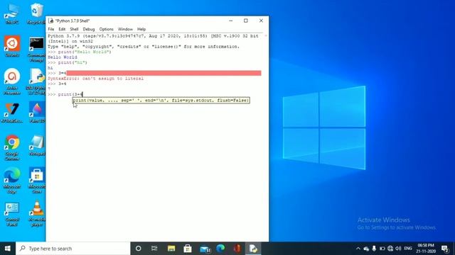 Simple operators / Mathematical operators | output text | print function - python tutorial in tamil