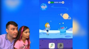 ПОПРОБУЙ СПАСТИ ДЕВУШКУ #5 от ЗОМБИ и НЛО! Игра на телефон! SAVE THE GIRL Gameplay Валеришка