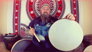 Shaman Drums | Рисунок для бубна с колотушкой