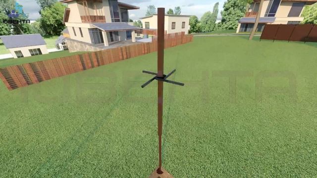 Последовательность установки калитки с забором из сетки Гиттер 3D смотреть онлайн