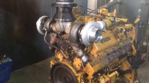 Пробный запуск и обкатка двигателя Caterpillar 3412 после капитального ремонта