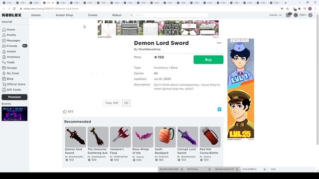 Roblox Big Back Accessories... смотреть онлайн