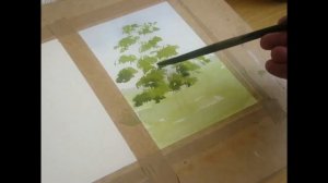 Paint a SUPER ELEGANT  tree in watercolour