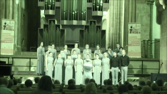 Choir Vdokhnovenie (Inspiration) singing at European Choir Games 2015 (Musica Sacra) смотреть онлайн