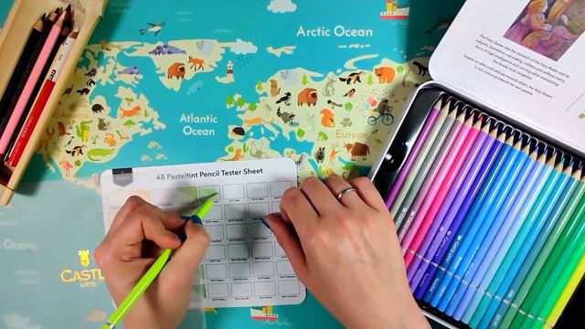 CastleArt Pasteltint Swatches, thoughts and comparison смотреть онлайн