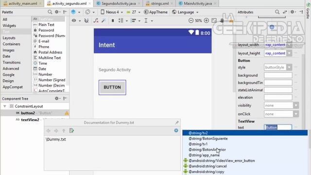 Curso Android desde cero #23 | Cómo pasar de una Activity a otra - Intent en Android