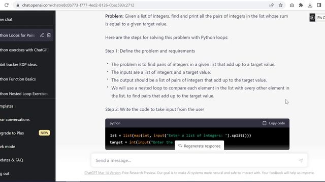 How to generate Python Exercices with ChatGPT/ Learn python without instructor