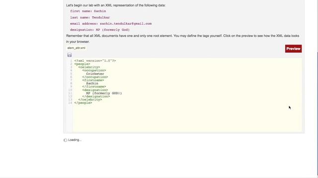 Web Page Design : XML Basics- Syntax, Elements, Attributes