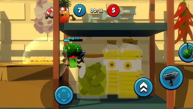 Играю в Foo Gan фруктики и овощи бои типа brawl stars смотреть онлайн