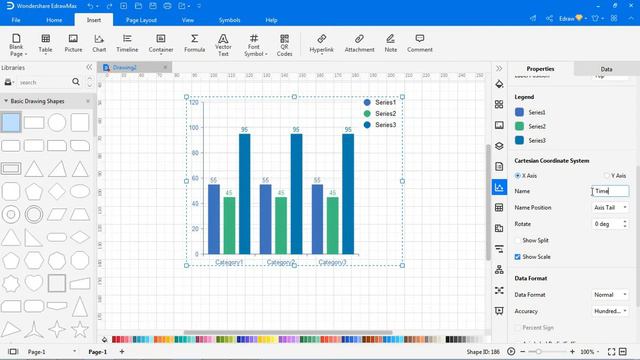 Insert Table, Timeline Diagram, Chart, Formula, Vector Text, QR Code | EdrawMax Tutorial
