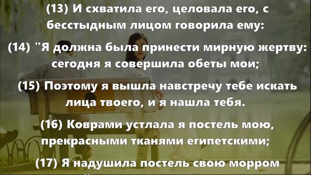 Притчи Cоломона 7 глава, притчи Соломона слушать | Сказки Суламифь