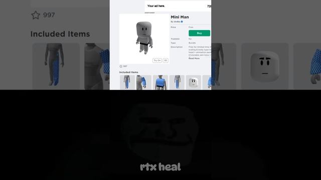 Mini Plushie #roblox #trollface #shorts смотреть онлайн