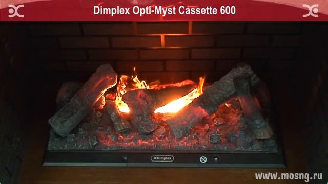 Установка и настройка электрокамина Dimplex Cassette 600 серии Opti-myst смотреть онлайн