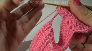 Платье для куклы 32 см крючком