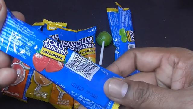Jolly Rancher Lollipops unpacking