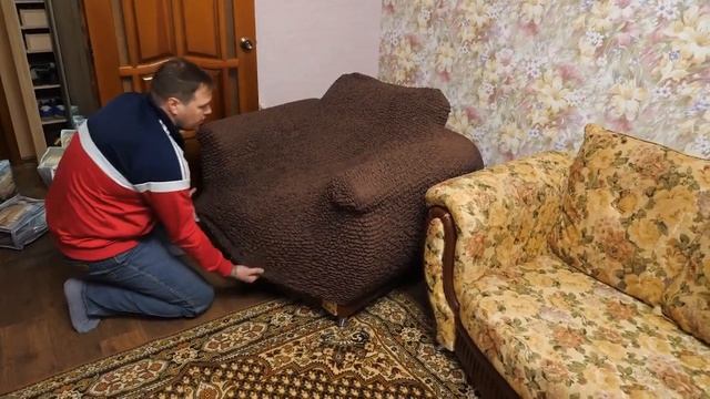 Еврочехол Турция Как одевать чехол на кресло смотреть онлайн