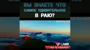 вы знаете что самое удивительное в раю