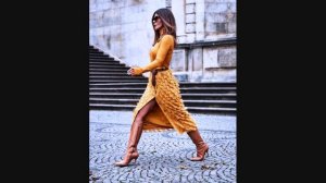 Вязаные платья спицами осень-зима‭ ‬2019-2020‭ | ‬Модное вязание для женщин