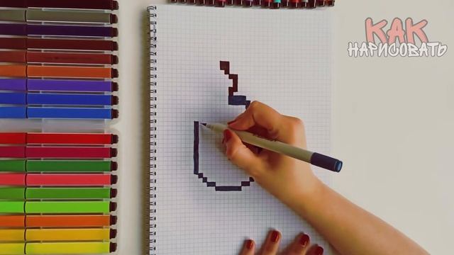 Как нарисовать компьютерную мышку (рисуем по клеточкам) ❤❤❤ How to Draw Computer Mouse Pixel Art