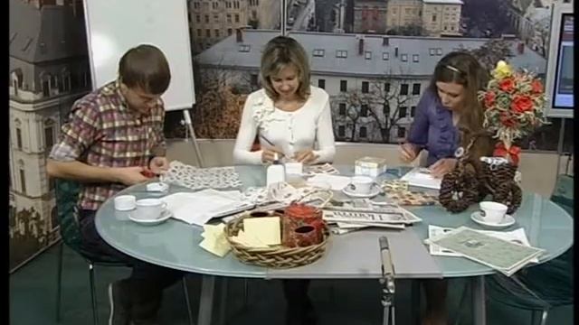 Майстер-клас з декупажу на ТРК Львів. Індивідуальні речі ручної роботи смотреть онлайн