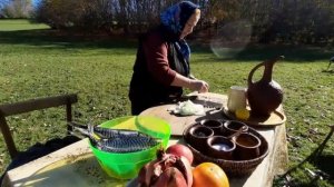 Сироп из Дикой Мушмулы и Скумбрия на Костре Азербайджанская Кухня Деревенская Кухня Рецепты бабушки