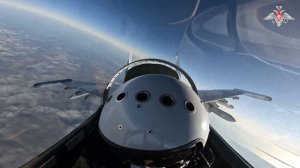 Боевая работа истребителей Су-35С