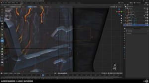 3.10. Горизонтальные поддержки, Forge AAA Weapons in Blender