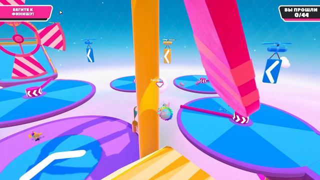 ВЗЯЛ ТОП 1 ДВА РАЗА ПОДРЯД! 60 ЧЕЛОВЕК - 1 ПОБЕДИТЕЛЬ! У НЕГО ЧИТЫ, КАК? УГАР В FALL GUYS смотреть онлайн