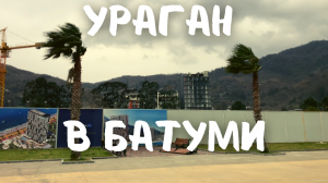 Ураган в Батуми. Жуткие звуки. Перевернутые скамейки #грузия #батуми