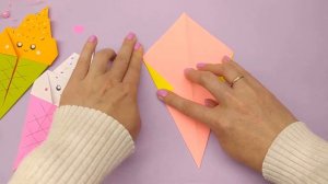 ОРИГАМИ МОРОЖЕНОЕ из бумаги | Origami Paper Ice cream
