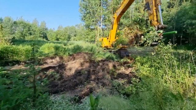 Копаем свой Новый Пруд экскаватором! Часть 3