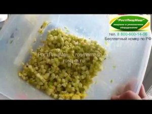 Нарезка яблок кубиком CHD-100 от РостПищМаш