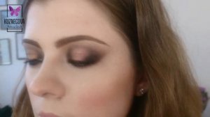 Яркий макияж. Макияж с акцентом. Bright makeup. Makeup with gold accent.