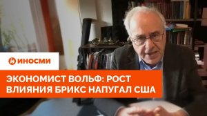 Экономист Вольф: рост влияния БРИКС напугал США
