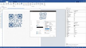 Visual design of QR barcode in Stimulsoft reporting tools (version 2022.2)