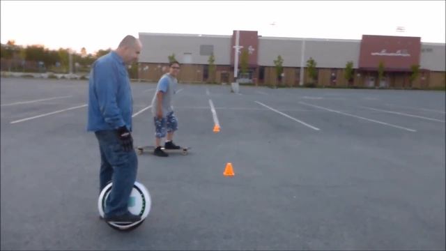 Гонки моноколеса Ninebot One E + VS Скейтборд Лонгборд падение fail crash Accident смотреть онлайн