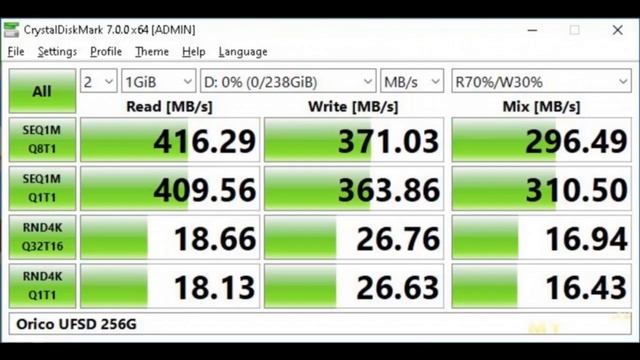 Быстрая флешка Orico UFSD (ufs с мостом) на 256GB | #Обзор смотреть онлайн