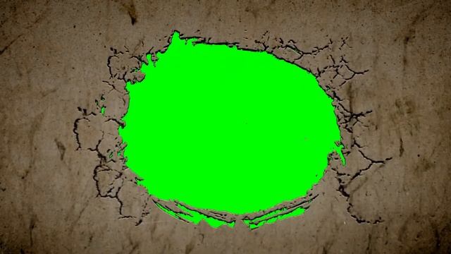Футажи для видеомонтажа Разрушения стены на зелёном фоне Destruction of the wall Green Screen