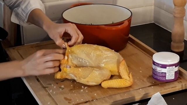 запеченная курица с эстрагоном (100% французский рецепт)