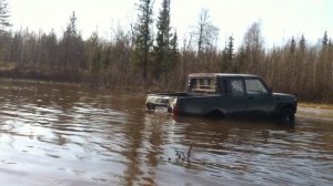 переезд через ручей нива пикап