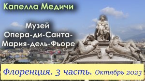 03 Флоренция. 3 часть.  Капелла Медичи. Музей. Сенегальцы и Румынские бабули.