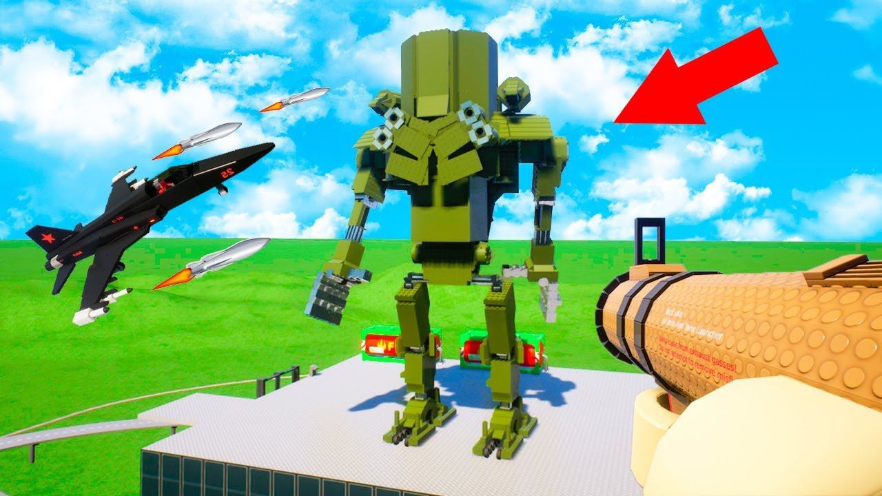 ОПАСНАЯ МИССИЯ! УНИЧТОЖИТЬ ОГРОМНОГО ЛЕГО РОБОТА И ЕГО АРМИЮ! БИТВА РОБОТОВ В БРИК РИГС (Brick Rigs) смотреть онлайн