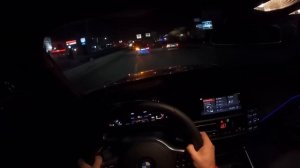 300hp BMW G20 320i Cold Start | Sohbet Tadında Gece Pov Sürüş |  Bol Filtre & Burble Sesi | RSA Tun