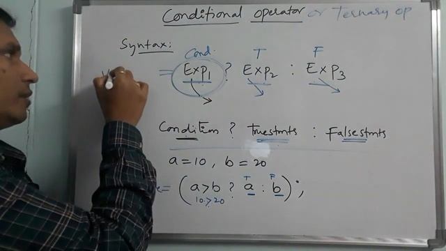 Conditional operator in c | Ternary Operator in C | Operators in  C language| C Tutorial | in telug