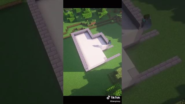 За 1мин построить красивый дом в Minecraft.