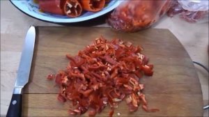 Заготовка из болгарского перца на зиму