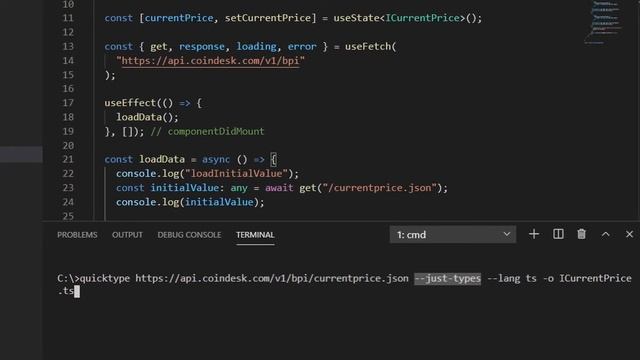 Typescript Interface from a JSON API in 2 Minutes using QuickType