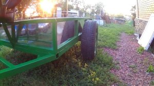 Самодельный прицеп для мотоблока!