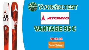 Тесты горных лыж Atomic Vantage 95 C (2015-16 год).